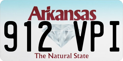 AR license plate 912VPI