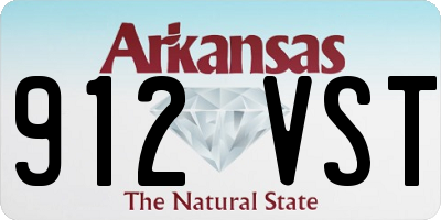 AR license plate 912VST