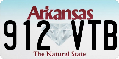AR license plate 912VTB