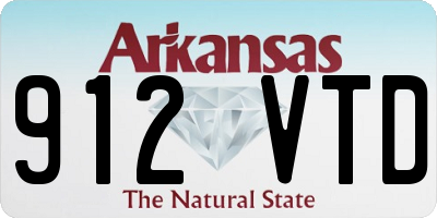 AR license plate 912VTD