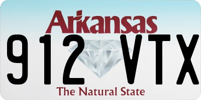 AR license plate 912VTX