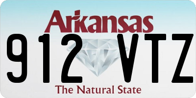 AR license plate 912VTZ
