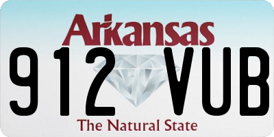 AR license plate 912VUB