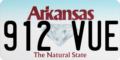 AR license plate 912VUE