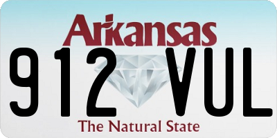 AR license plate 912VUL