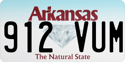 AR license plate 912VUM