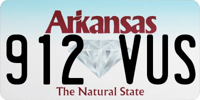 AR license plate 912VUS