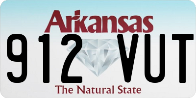 AR license plate 912VUT