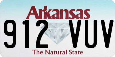 AR license plate 912VUV