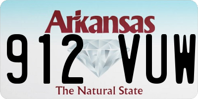 AR license plate 912VUW