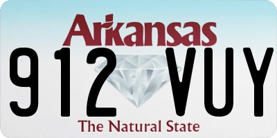 AR license plate 912VUY