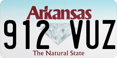 AR license plate 912VUZ