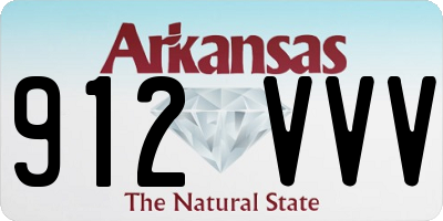 AR license plate 912VVV