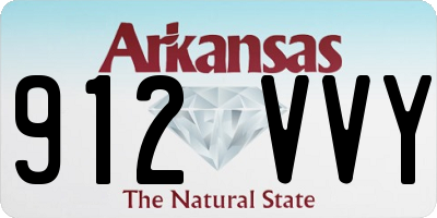 AR license plate 912VVY