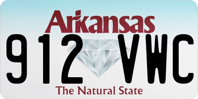 AR license plate 912VWC
