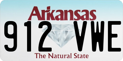 AR license plate 912VWE