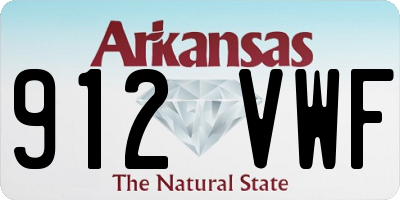 AR license plate 912VWF
