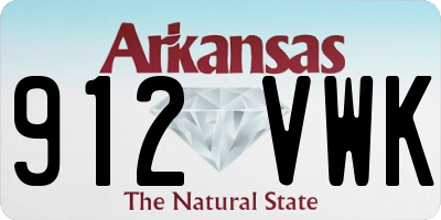 AR license plate 912VWK