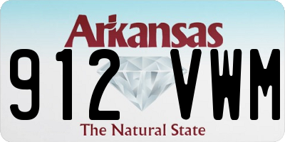 AR license plate 912VWM