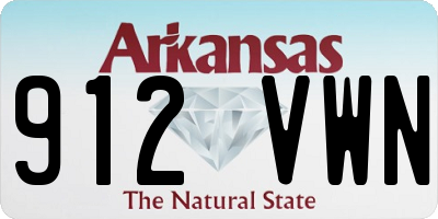 AR license plate 912VWN