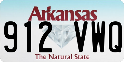 AR license plate 912VWQ