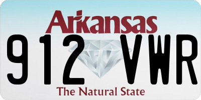 AR license plate 912VWR
