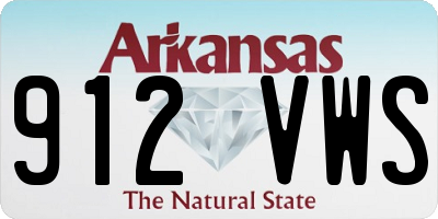 AR license plate 912VWS