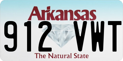 AR license plate 912VWT