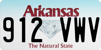 AR license plate 912VWV