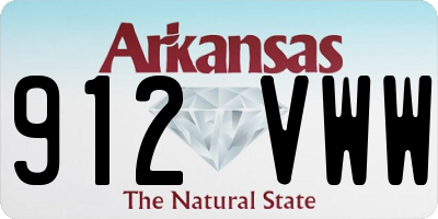 AR license plate 912VWW
