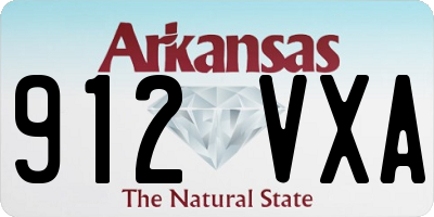 AR license plate 912VXA