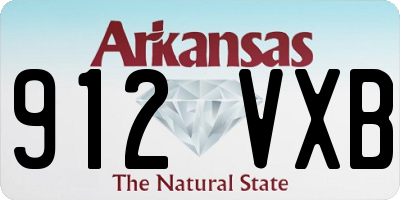 AR license plate 912VXB