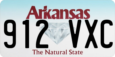 AR license plate 912VXC