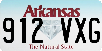 AR license plate 912VXG