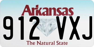 AR license plate 912VXJ