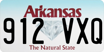 AR license plate 912VXQ