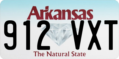AR license plate 912VXT
