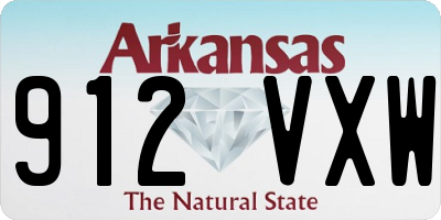 AR license plate 912VXW