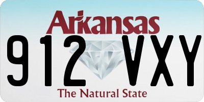AR license plate 912VXY