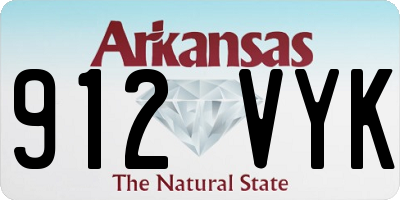 AR license plate 912VYK