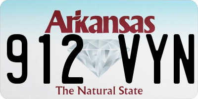 AR license plate 912VYN
