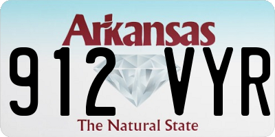 AR license plate 912VYR