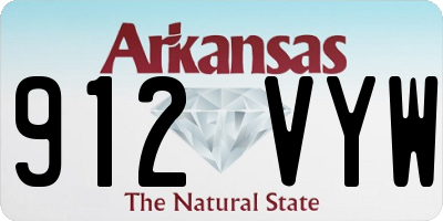 AR license plate 912VYW