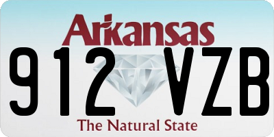 AR license plate 912VZB