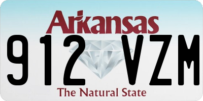 AR license plate 912VZM