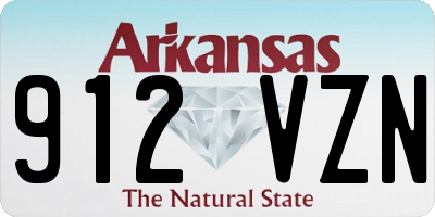 AR license plate 912VZN