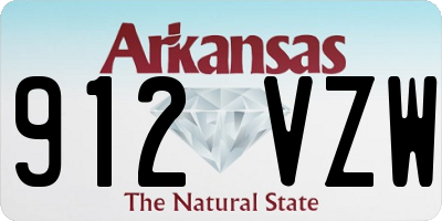 AR license plate 912VZW