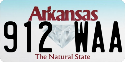 AR license plate 912WAA