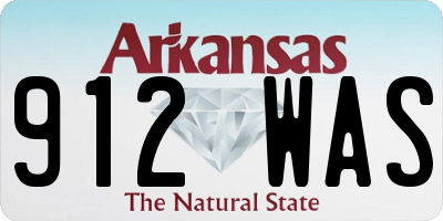 AR license plate 912WAS