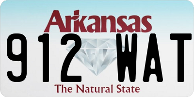 AR license plate 912WAT